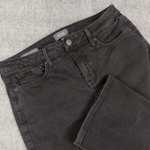 NYDJ Women's 8P (Fit 30x28) Black Barbara Bootcut Jeans Lift Tuck Stretch